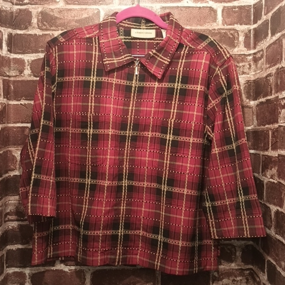 Lemon Grass Vintage 3/4 Sleeve Jacket